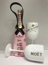 Load image into Gallery viewer, Moët & Chandon Rosé Champagne Impérial 75cl with 2 drinking goblets