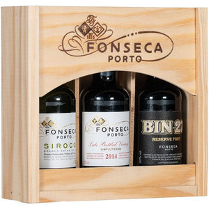 FONSECO PORT IN WOODEN BOX 3 X 5cl bottles