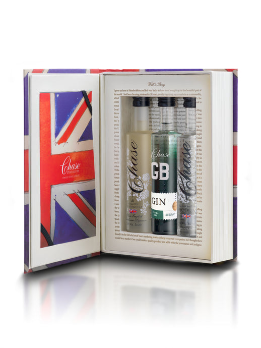 Chase GB Brand Book Trio - Gift of 3 x 5cl spirits